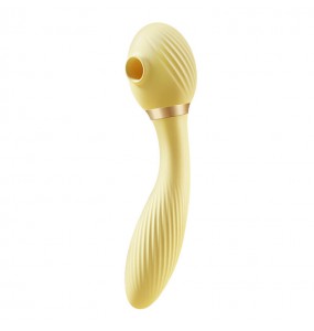 USA SVAKOM - ZEMALIA Bendable Sucking Heating Vibrator Massager Toy (Chargeable - Yellow)